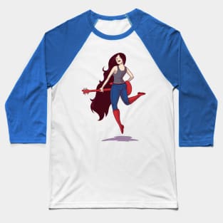 Bass Guitar Girl Baseball T-Shirt